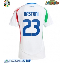 Maglie da calcio Italia Alessandro Bastoni #23 Seconda Maglia Femminile Europei 2024 Manica Corta